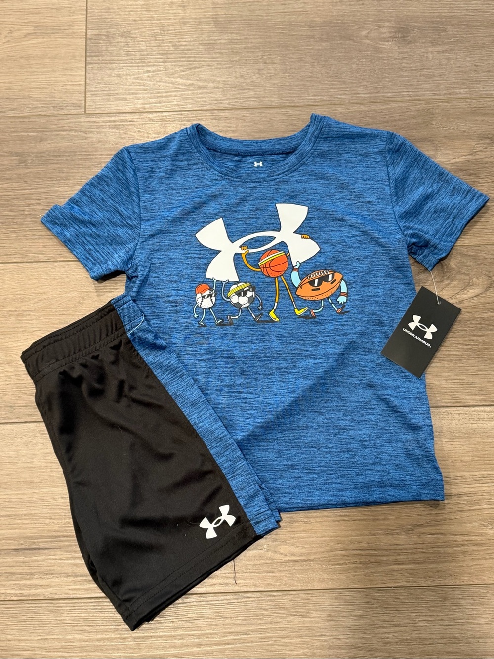 Under Armour Boys Tee and Athletic Shorts Set, New